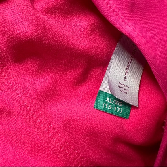 Hot pink one piece bathing suit - Picture 3 of 3